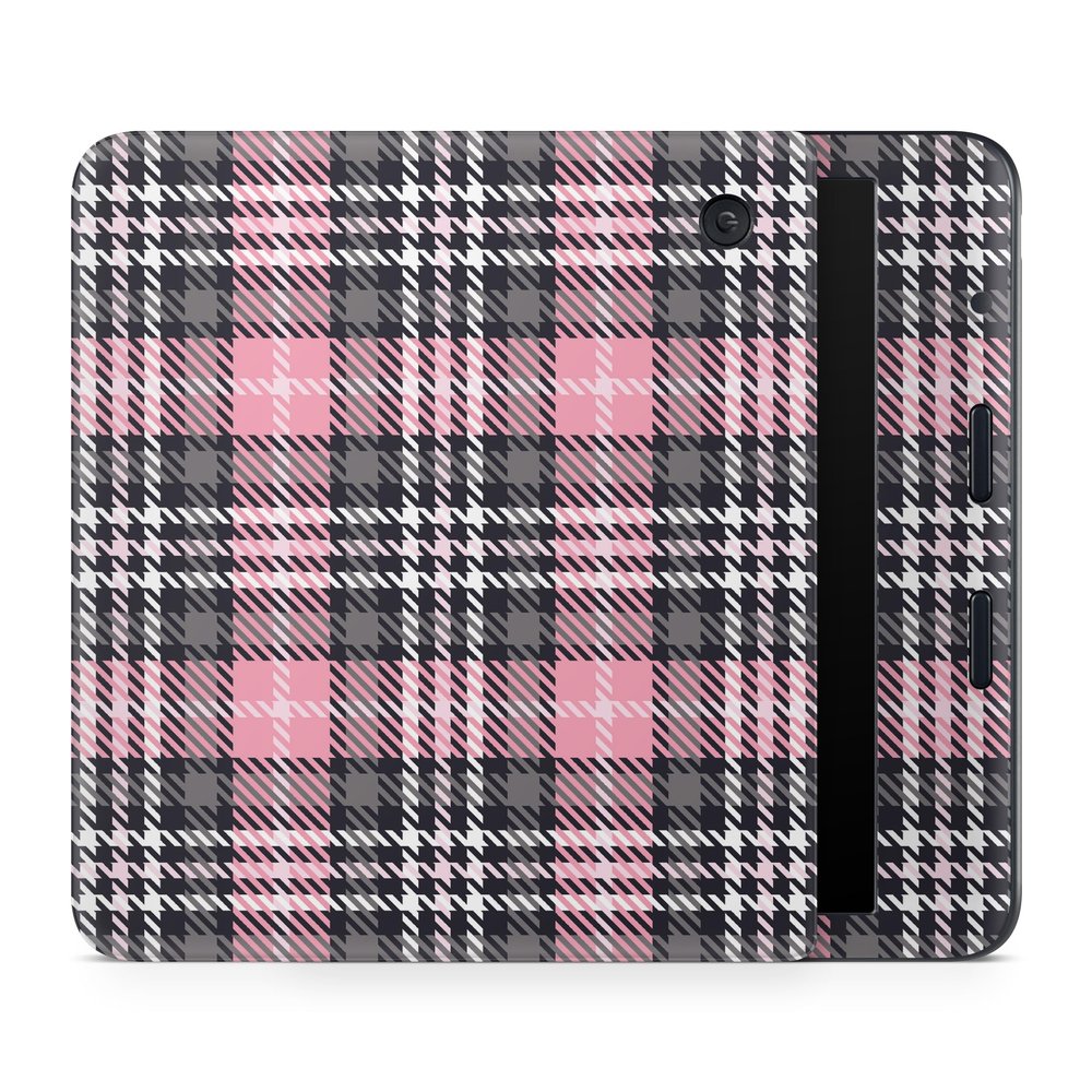 E-Reader Skin Compatible with Kobo Libra Colour (2024) - Pink Plaid - Premium 3M Vinyl Protective Wrap Decal Cover - Easy to Apply | Crafted in The USA by MightySkins
