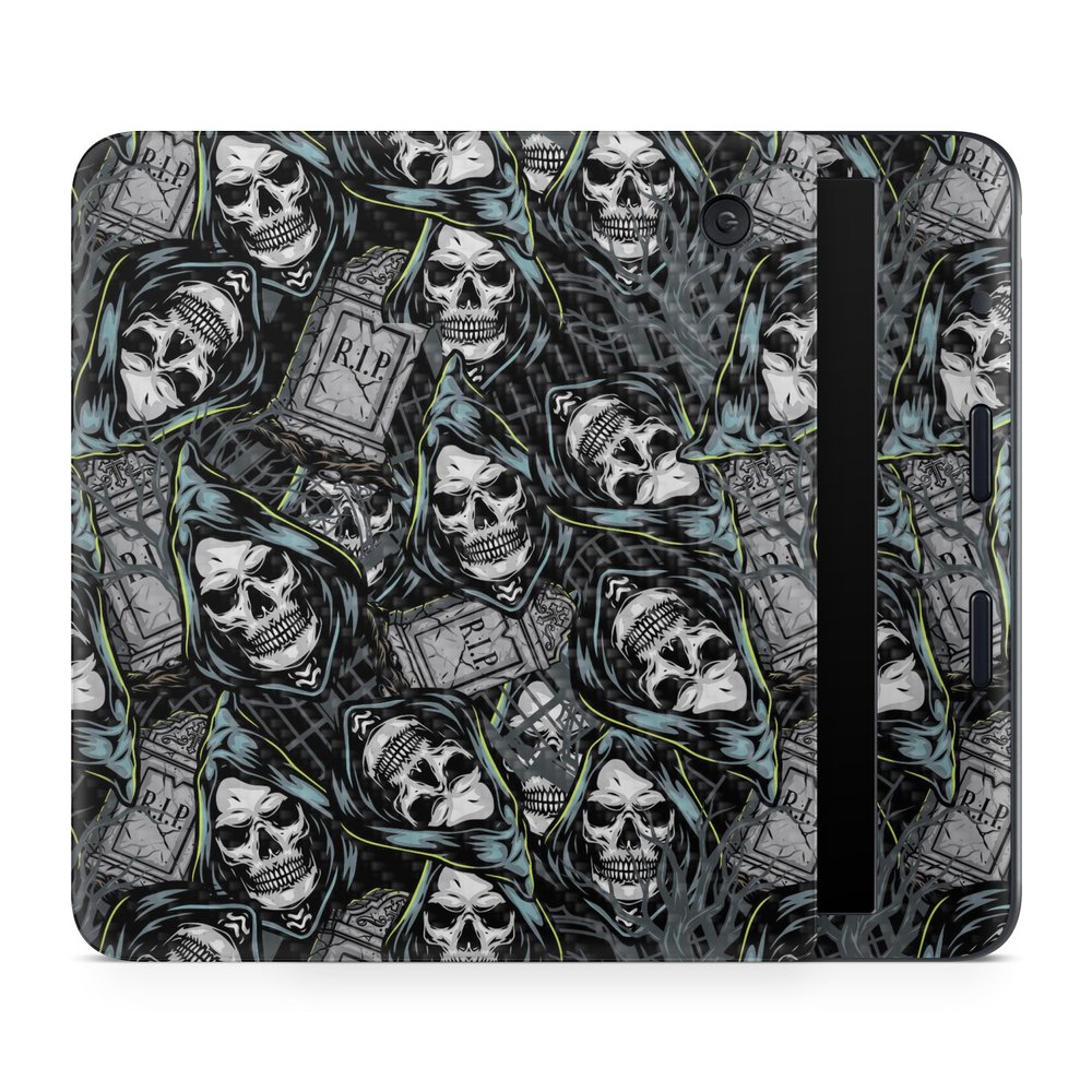 Carbon Fiber E-Reader Skin Compatible with Kobo Libra Colour (2024) - Wall of Death - Premium 3M Vinyl Protective Wrap Decal Cover - Easy to Apply | Crafted in The USA by MightySkins