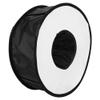 16.5 * 6.3in Round Foldable Speedlight Soft Light Diffuser, Diffuser Softbox Universal Round Foldable Shoot with Frame for Camera Flash view 1