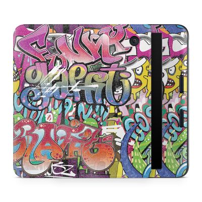 Glossy Glitter E-Reader Skin Compatible with Kobo Libra Colour (2024) - Funky Graffiti - Premium 3M Vinyl Protective Wrap Decal Cover - Easy to Apply | Crafted in The USA by MightySkins