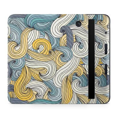 Carbon Fiber E-Reader Skin Compatible with Kobo Libra Colour (2024) - Turbulence - Premium 3M Vinyl Protective Wrap Decal Cover - Easy to Apply | Crafted in The USA by MightySkins