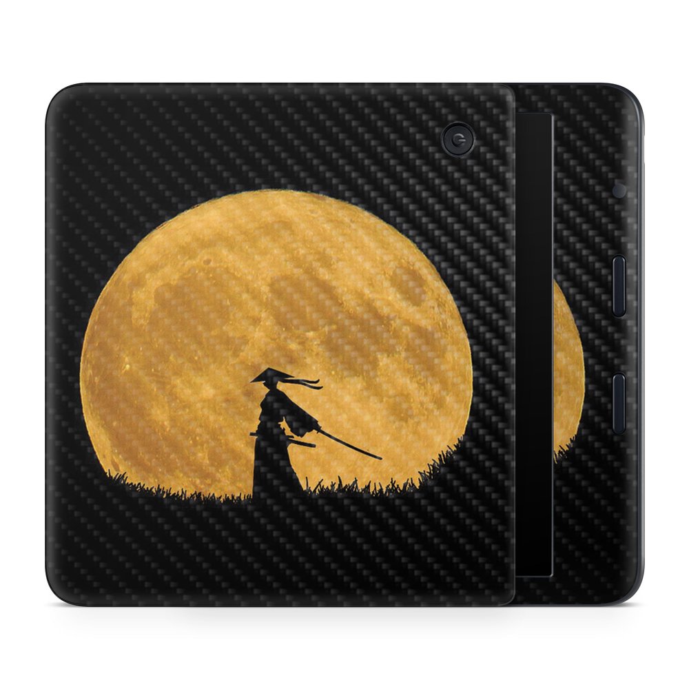 Carbon Fiber E-Reader Skin Compatible with Kobo Libra Colour (2024) - Samurai - Premium 3M Vinyl Protective Wrap Decal Cover - Easy to Apply | Crafted in The USA by MightySkins