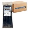 Kable Kontrol Zip Ties with Screw Hole, 14 Inch 2,000 Pcs Black, 120 Lbs. Tensile Strength, Bulk Pack, Self-Locking, Multipurpose Mounting head Cable Ties for Indoor & Outdoor Use view 1