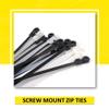Kable Kontrol Zip Ties with Screw Hole, 14 Inch 2,000 Pcs Black, 120 Lbs. Tensile Strength, Bulk Pack, Self-Locking, Multipurpose Mounting head Cable Ties for Indoor & Outdoor Use view 2
