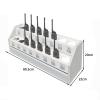 Handheld Radio Holder and Walkie Talkie Organizer - Universal Case With Multi Grids, Wall Mounted Tool Storage Cabinet and Microphone Hanger view 2