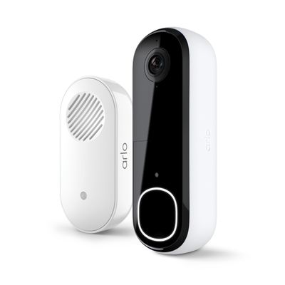 Arlo Video Doorbell 2K (2nd Gen) Wireless or Wired - 1-Cam + Chime
