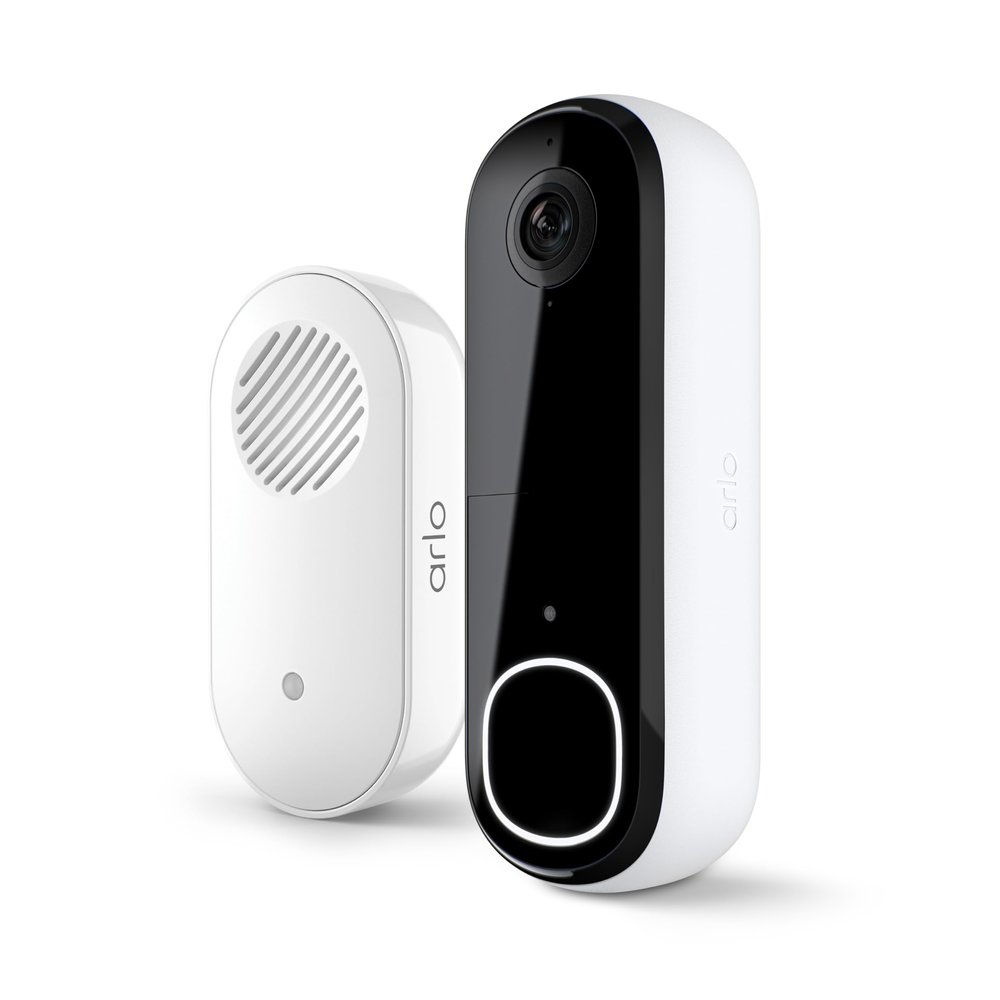 Arlo Video Doorbell 2K (2nd Gen) Wireless or Wired - 1-Cam + Chime