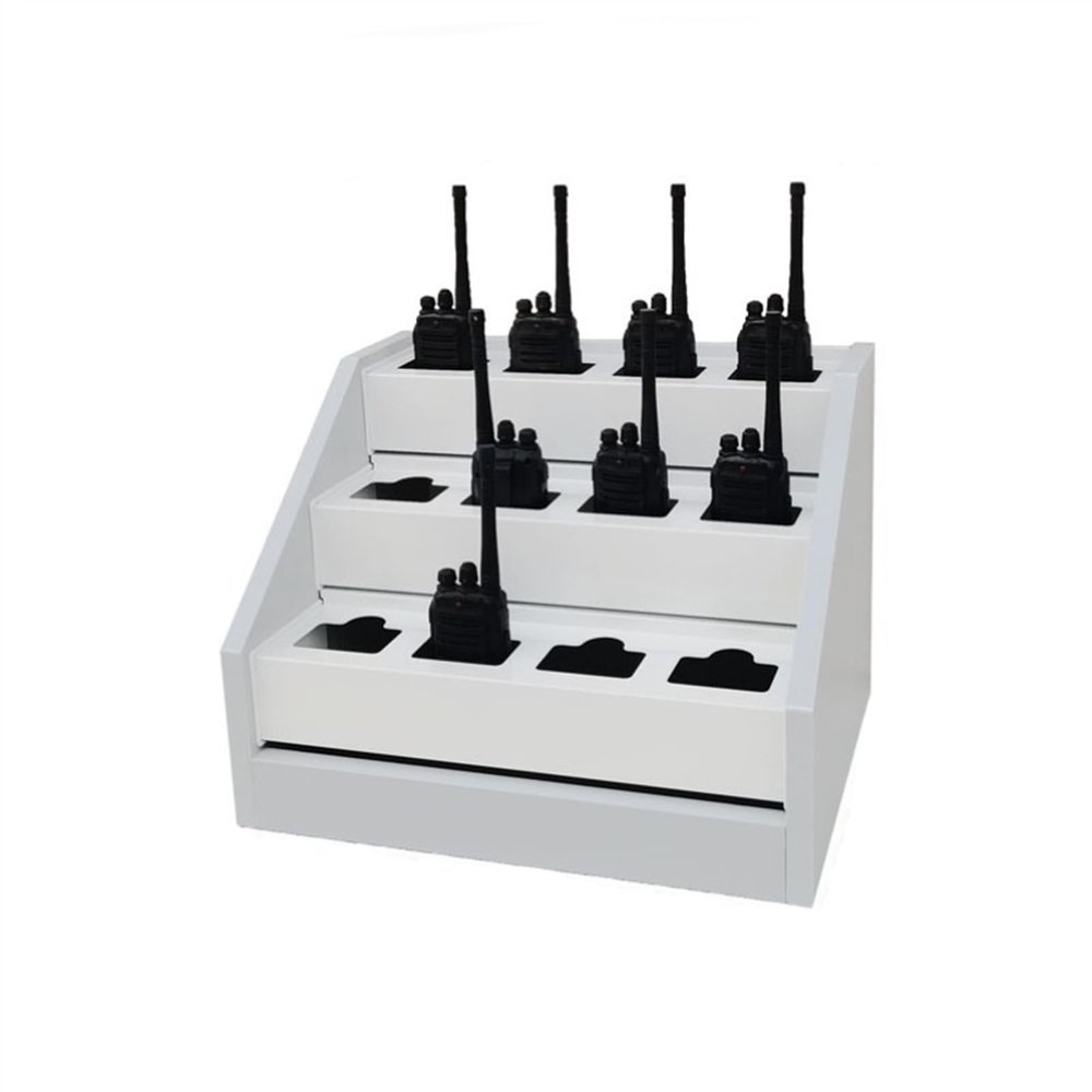 Handheld Radio Holder Tool Storage Cabinet, Universal Walkie Talkie Case, Two Way Radio Organizer, Wall Mounted Microphone Hanger