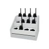 Handheld Radio Holder Tool Storage Cabinet, Universal Walkie Talkie Case, Two Way Radio Organizer, Wall Mounted Microphone Hanger view 1