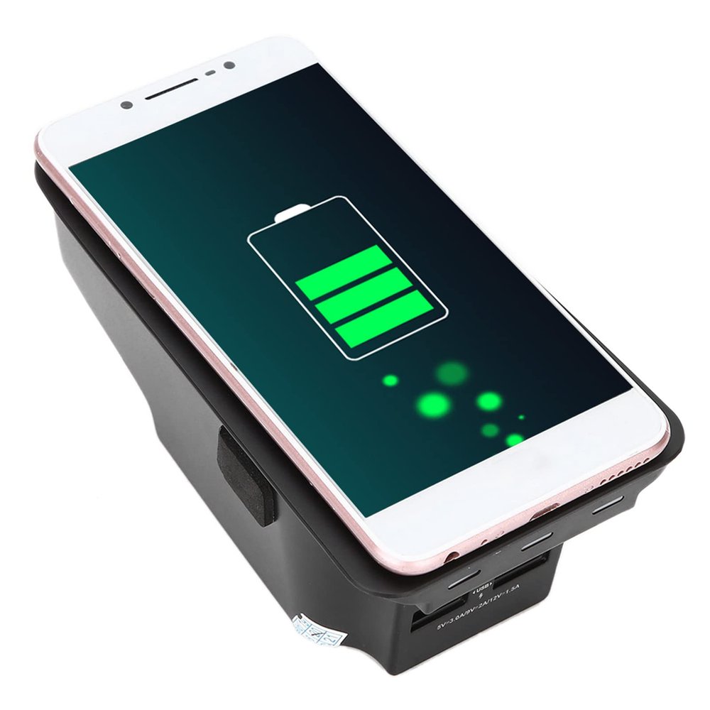 PZLVAME Wireless Charger Wireless C-Harger Inductive C-Harger,15W Car Wireless Phone C-Harger Quick Charging Plate Induction Pad Inductive C-Harger Fit Car Charging Plate Wireles