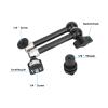 CAMVATE Multipurpose Articulating Arm with Anti-Twist 1/4''-20 Mount & Shoe Adapter(Black Knob)-3661 view 4