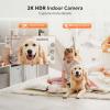 owltron Indoor Security Camera 2K, 360 Cameras for Home Security with Motion Detection, 2.4G WiFi for Pet/Baby/Nanny Cam with Night Vision, Siren Alarm & 2-Way Audio, Compatible with Alexa view 2