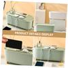 Angoily Socket Storage Box Cable Organizer for Household Cords Desktop Management Capacity Heat Dissipation for Power Cables and Items Bean Paste view 2