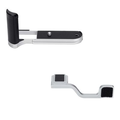 JJC Metal Hand Grip L Bracket & Thumb Grip Rest for Fuji Fujifilm X-T50 XT50 Mirrorless Camera