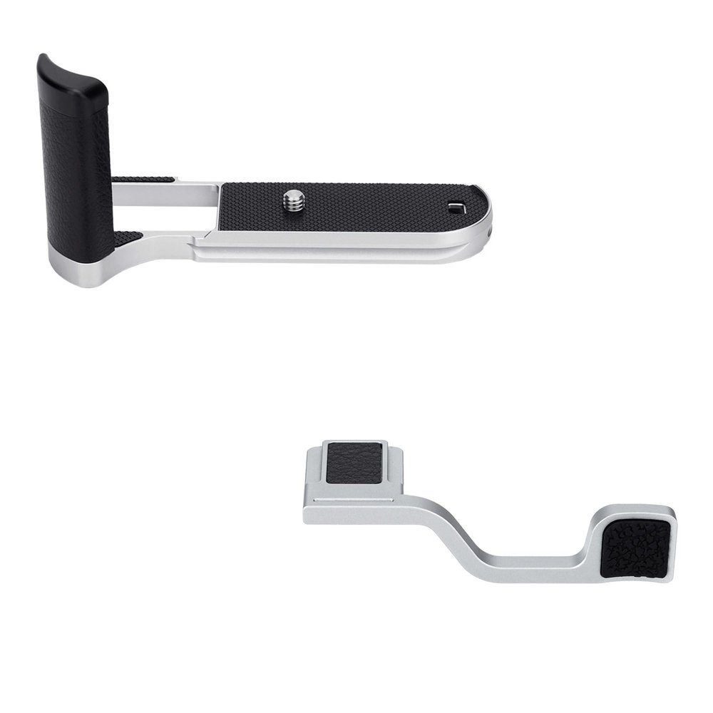 JJC Metal Hand Grip L Bracket & Thumb Grip Rest for Fuji Fujifilm X-T50 XT50 Mirrorless Camera