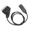 SCART to HD Multimedia Interface Converter, 1080P SCART to HD Multimedia Interface Adapter Cable with USB Power Supply, Easy to Install, HD Picture, for VHS VCR DVD Recorder view 2