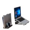 BNEI Laptop Stand, Storage and Booster for Laptops and Tablets up to 16", Black/White (White) view 2