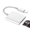 Lightning to SD Card Reader(2 in 1)for iPhone 14 pro max Adapter Digital Camera Micro SD Memory TF Flash Storage Transfer Dual Slot for Apple MFi Certified Converter for iPad Compact External Adaptor view 1
