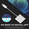 Lightning to SD Card Reader(2 in 1)for iPhone 14 pro max Adapter Digital Camera Micro SD Memory TF Flash Storage Transfer Dual Slot for Apple MFi Certified Converter for iPad Compact External Adaptor view 2