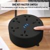 5 Outlets Power Strip Surge Protector with 3 USB, LED Lamp, On/Off Botton, 6.56Ft Rotating Circular Extension Cord Outlet Strip with Multiple Outlets, USB Outlet, Cruise Dorm Essentials view 3