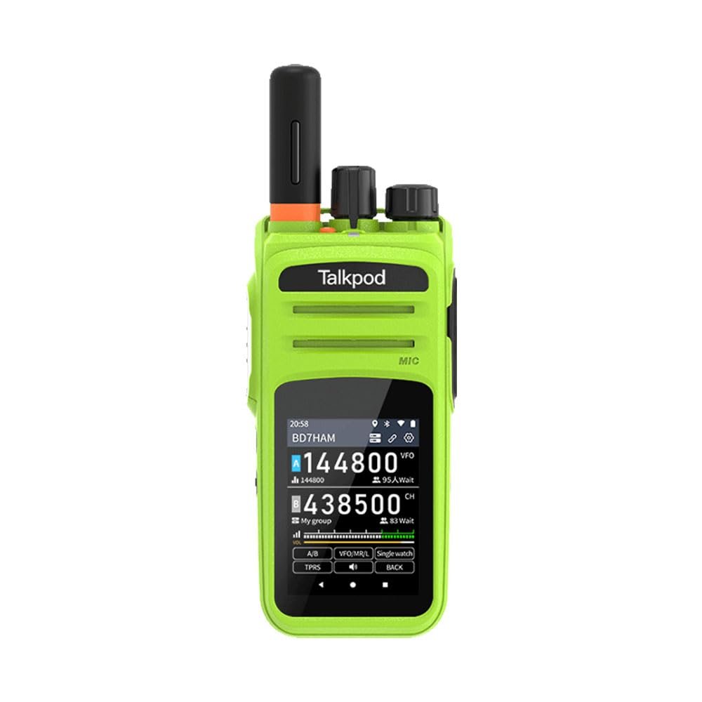 Talkpod N58 Plus Amateur Public Network Radio LTE POC 4G 2.4 inch Touch Screen Android 9.0 Unlocked Radio Work with ZELLO, Real PTT Platform