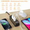 Outdoor Power Strip Weatherproof 6 FT Outdoor Extension Cord Waterproof Surge Protector Power Strip, 3 AC Outlets, 1625W - for Camping, Home, Office, Garden, Dorm, FCC UL Listed view 3