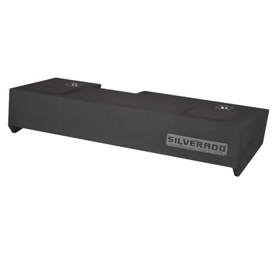 2019-2025 Silverado Crew Cab and Double Cab Truck Sub Box 12" Dual Subwoofer Enclosure Speaker Box Ground Shaker Stereo Subwoofer Box Speaker Enclosure Car Audio Home Audio Ground-Shaker