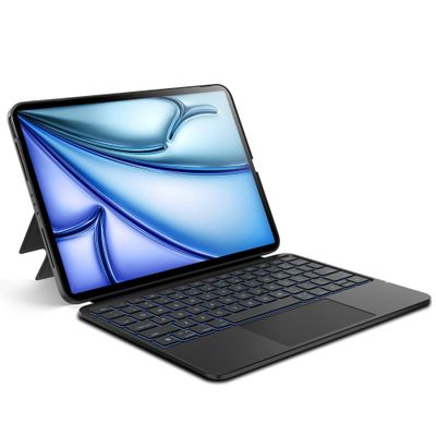 edaiser Detachable Keyboard Case for Apple iPad Air 11-inch (M3-M2) 2025 & iPad Air 5/4th Gen & iPad Pro 11 inch (4th-1st): Wireless Backlit Keyboard with Trackpad, Magnetic Protective Cover