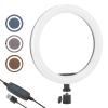 10in Selfie Rings Light Selfie Circle Light with Brightness for Live Streaming, Makeup, and Photography view 1