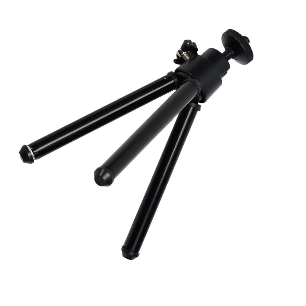 Compact Mini Tripod Lightweight Design, Easy to Put in a Bag or Pocket(Black)