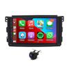 Vorally Car Radio Stereo Wireless Carplay Android Auto 2+32GB 9inch HD Touchscreen Bluetooth GPS Navigation WiFi Backup Camera Mirror Link AM/FM Radio Receiver Car Radio Multimedia Player view 1
