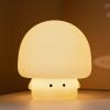 YEEFIGRO Cute Baby Night Light for Kids,Rechargeable Dimmable Silicone Nursery Toddler Mushroom Nightlight,Squishy Bedside Lamp for Night Stands,Fun Decor for Children,Mother's Day Gift(White) view 1