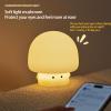 YEEFIGRO Cute Baby Night Light for Kids,Rechargeable Dimmable Silicone Nursery Toddler Mushroom Nightlight,Squishy Bedside Lamp for Night Stands,Fun Decor for Children,Mother's Day Gift(White) view 3