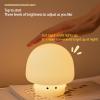 YEEFIGRO Cute Baby Night Light for Kids,Rechargeable Dimmable Silicone Nursery Toddler Mushroom Nightlight,Squishy Bedside Lamp for Night Stands,Fun Decor for Children,Mother's Day Gift(White) view 4