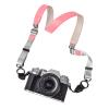VOVMOEYA Camera Neck Strap,X-T50 body strap PU Shoulder Adjustable Strap for photographers for Fujifilm/for Nikon/for Canon/for Sony/for Minolta/for Panasonic/SLR/DSLR Cameras Texture-Rose Pink view 1