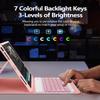 COO for iPad Air 13 Inch Case Keyboard (M3/M2, 2025/2024), Keyboard Case for iPad Pro 12.9 inch 5/6th Gen with Pencil Holder - Wireless Detachable Backlit Keyboard with Auto Sleep/Wake view 3