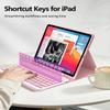 COO for iPad Air 13 Inch Case Keyboard (M3/M2, 2025/2024), Keyboard Case for iPad Pro 12.9 inch 5/6th Gen with Pencil Holder - Wireless Detachable Backlit Keyboard with Auto Sleep/Wake view 4