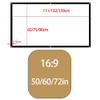 GJPXFR Foldable Projector Screen, 50" 60" 72" Portable Home Theater Movie Screen, Indoor Outdoor HD Projection Screen, Easy to Install(60in-16:9) view 2