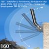Heavy Duty Pivot Antenna Pole Mount Bracket, J-Pipe Solid Mast (1.38'' - 12''(H) Rod) for Wall, Eave or Roof Mounting, Compatible with Outdoor Access Point, WiFi Extender, Weather Station, Starlink view 3