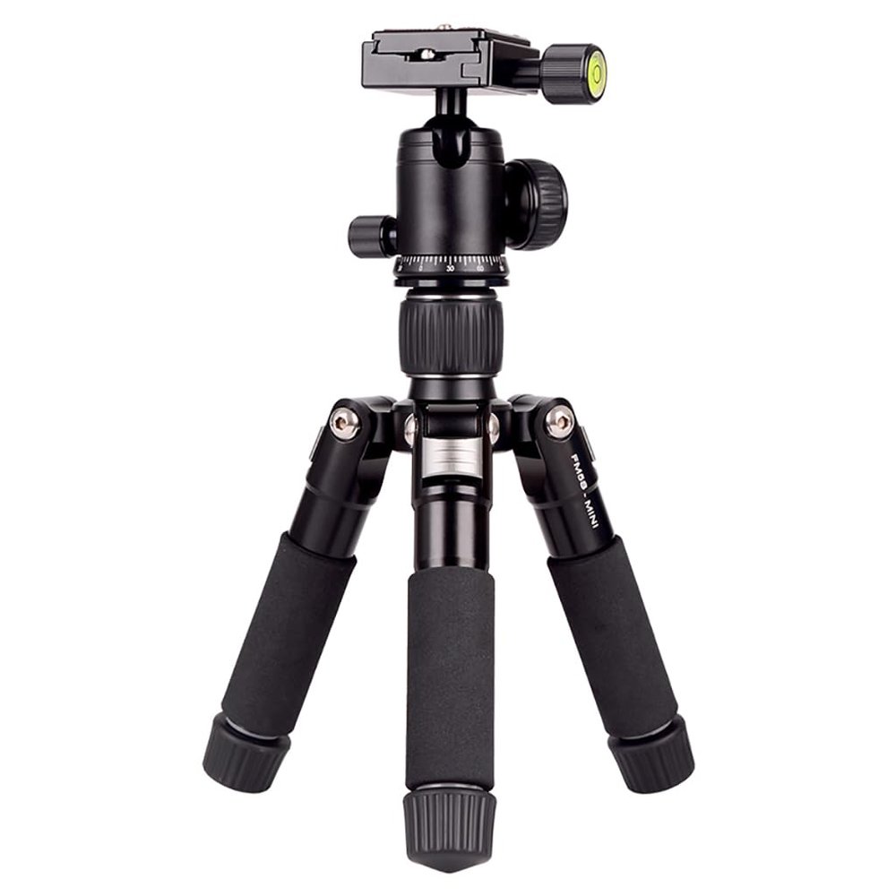 FEICHAO Mini Desktop Tripod Portable DSLR Camera Tripod Stand for DSLR Camera Outside Climbing Live Photography Stand (Silver Gray)