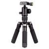 FEICHAO Mini Desktop Tripod Portable DSLR Camera Tripod Stand for DSLR Camera Outside Climbing Live Photography Stand (Silver Gray) view 1