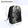 DJUETRUI Backpack for Men Women Lightweight Travel Backpack Black and White Photo of Cat Carry On Backpack Laptop Backpack Casual Daypack view 2