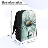 DJUETRUI Backpack for Men Women Lightweight Travel Backpack Mint Green Watercolor Daisy Carry On Backpack Laptop Backpack Casual Daypack view 2