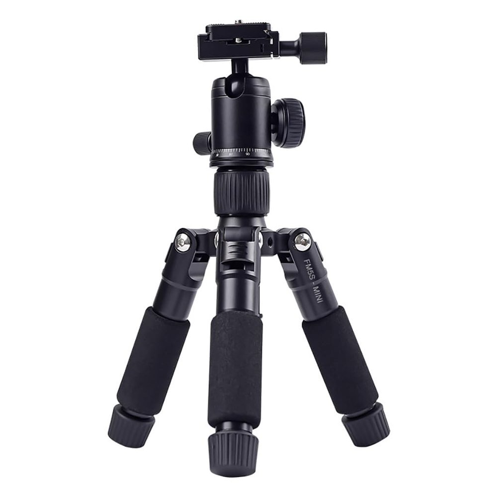 FEICHAO Mini Desktop Tripod Portable DSLR Camera Tripod Stand for DSLR Camera Outside Climbing Live Photography Stand (Black)