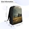 DJUETRUI Backpack for Men Women Lightweight Travel Backpack Green Fields Carry On Backpack Laptop Backpack Casual Daypack view 2