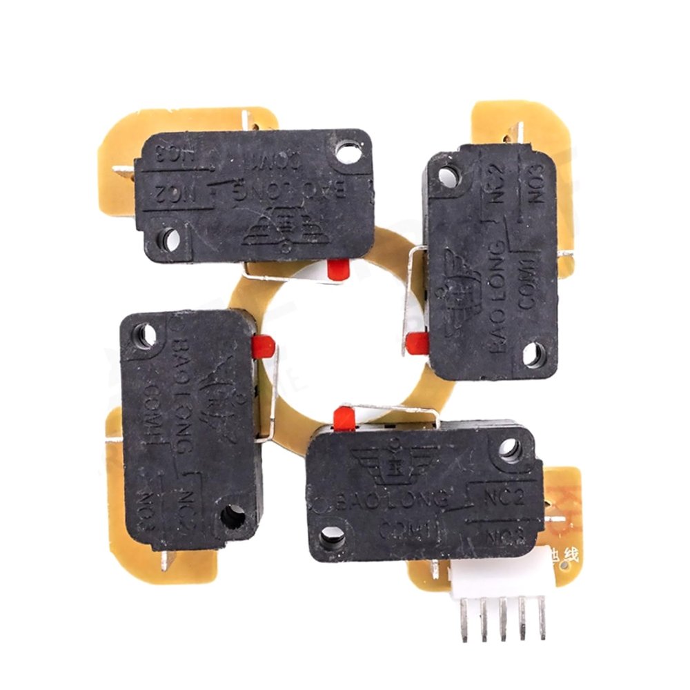 PCB Joystick Repair Replacement Board Micro Switches Part TP-MA Assembly with Metal Plate for Sanwa