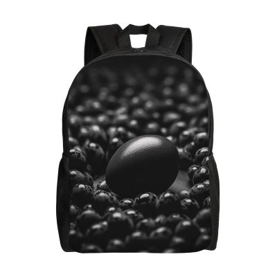 DJUETRUI Backpack for Men Women Lightweight Travel Backpack Black Bean Balls Carry On Backpack Laptop Backpack Casual Daypack