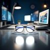 Calsgkspray 1pc Black Plastic Light Glasses for Women,Fashion Blue Light Glasses, Light Blocking Glasses,Computer/TV/Phones/Gaming Glasses,Computer Reading Glasses for Women Men,Vision Care view 3