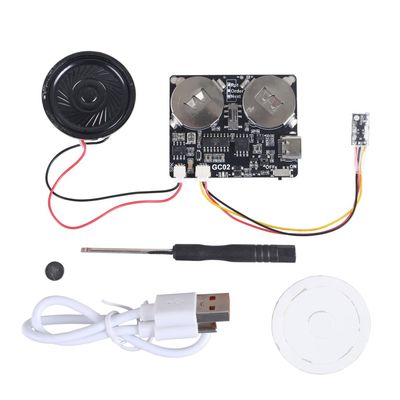 DONGKER 8M Programmable Voice Record Module,DC 5V Magnetic Control DIY Music Voice Recording Module with Speaker Can Change 3 Play Modes for Personalized Greetings Holiday Crafts Cards