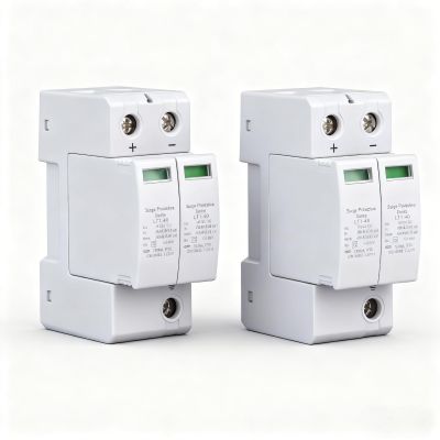 2P Surging Protective Device 2Pcs Voltage Arrester Device, DC Photovoltaic Protector Home House Surging Protector for Home Commercial